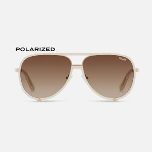 Quay Polarized High Profile Sunnies - White **Please read description